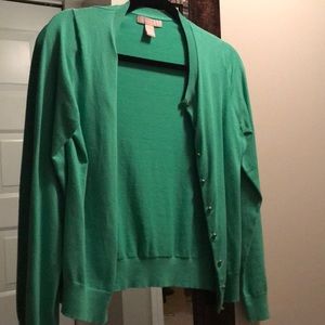 Banana Republic Green Cardigan